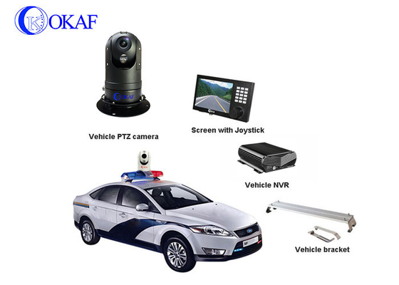 풀 HD 1080P 차량 / 로봇 장착 CCTV 보안 모바일 PTZ 카메라