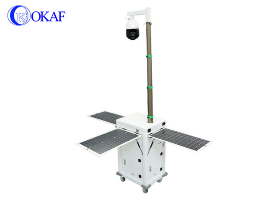 건설 현장 모니터링을 위한 4G AI 카메라 태양 전지 모바일 보안 캐비닛