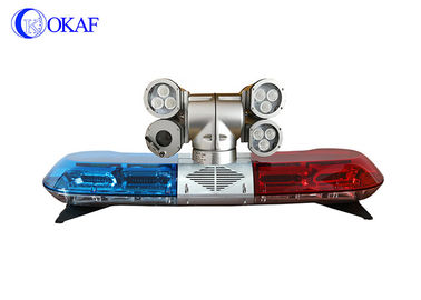 차량 LED 라이트 바 비상 경보 라이트 탑재된 PTZ 보안 카메라