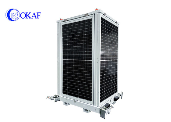 OK-PRO9 OKAF 4G WIFI GPS 모바일 솔라 CCTV 보안 타워 주차장을위한 임시 모니터링